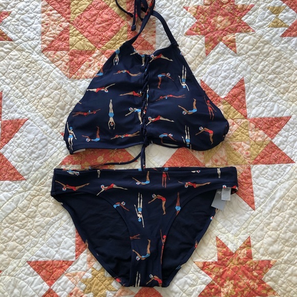 aerie lemon bathing suit
